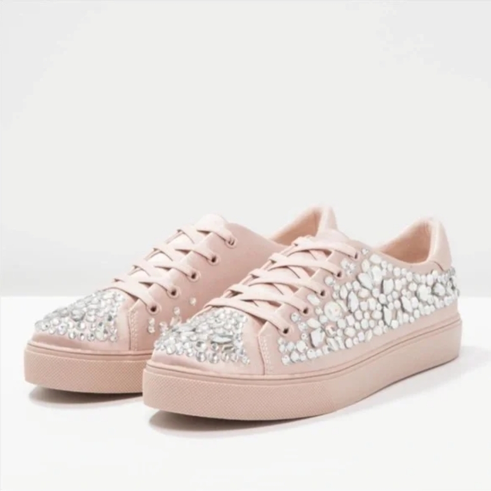 Embellished Pink Sneakers